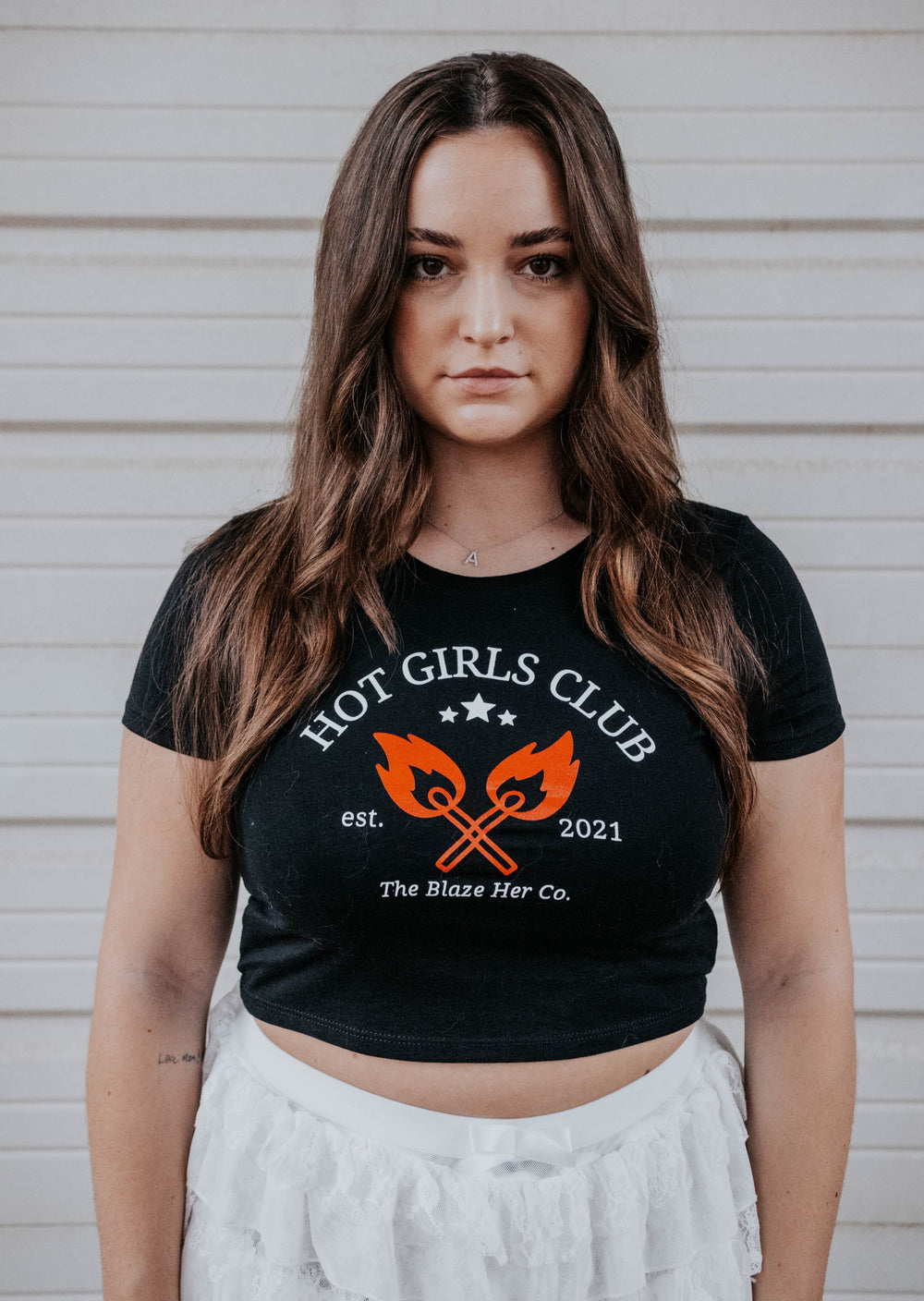 Hot Girls Club Crop Top (Black)