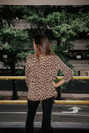 Tasha Leopard Blazer