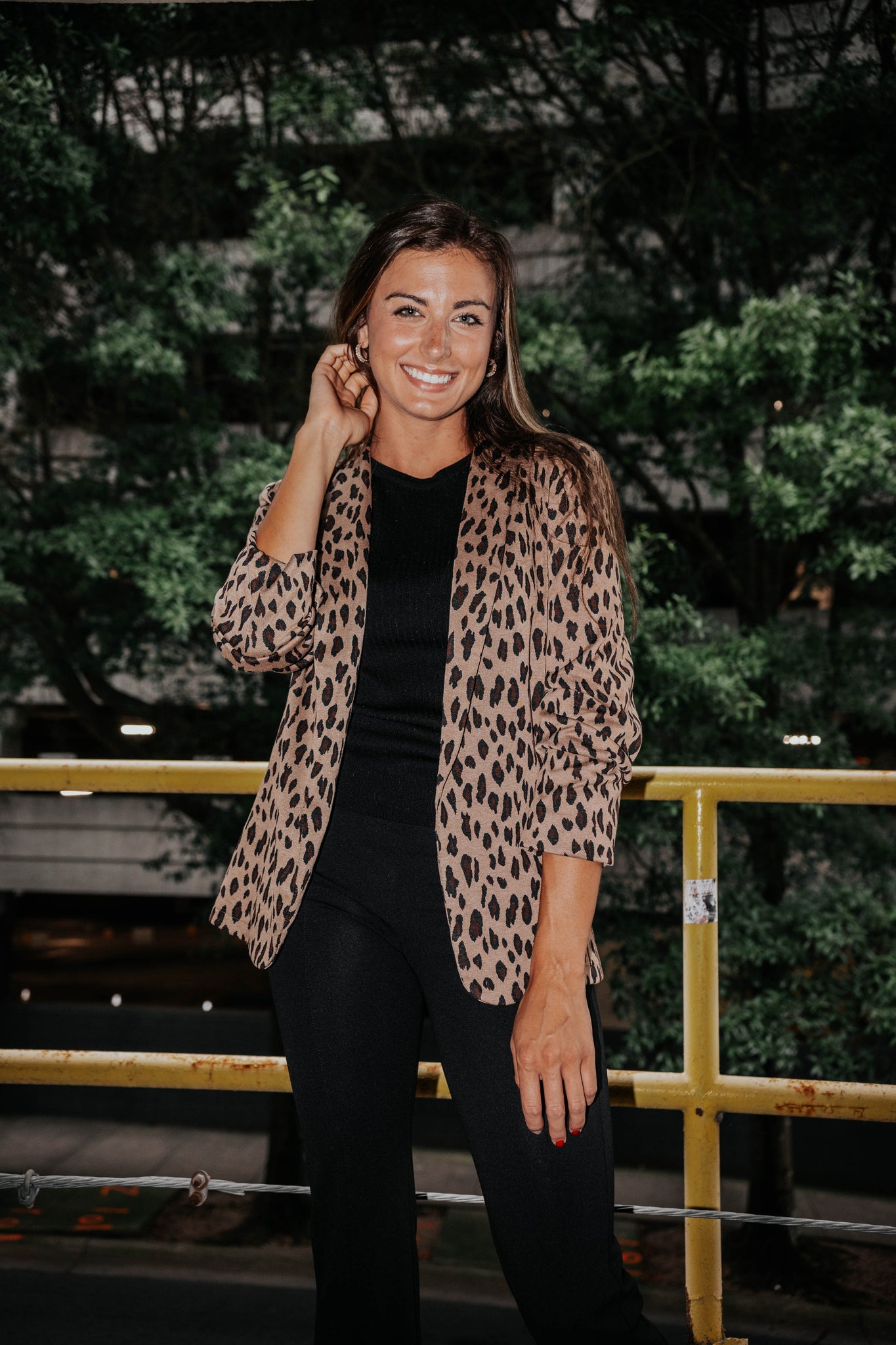 Tasha Leopard Blazer