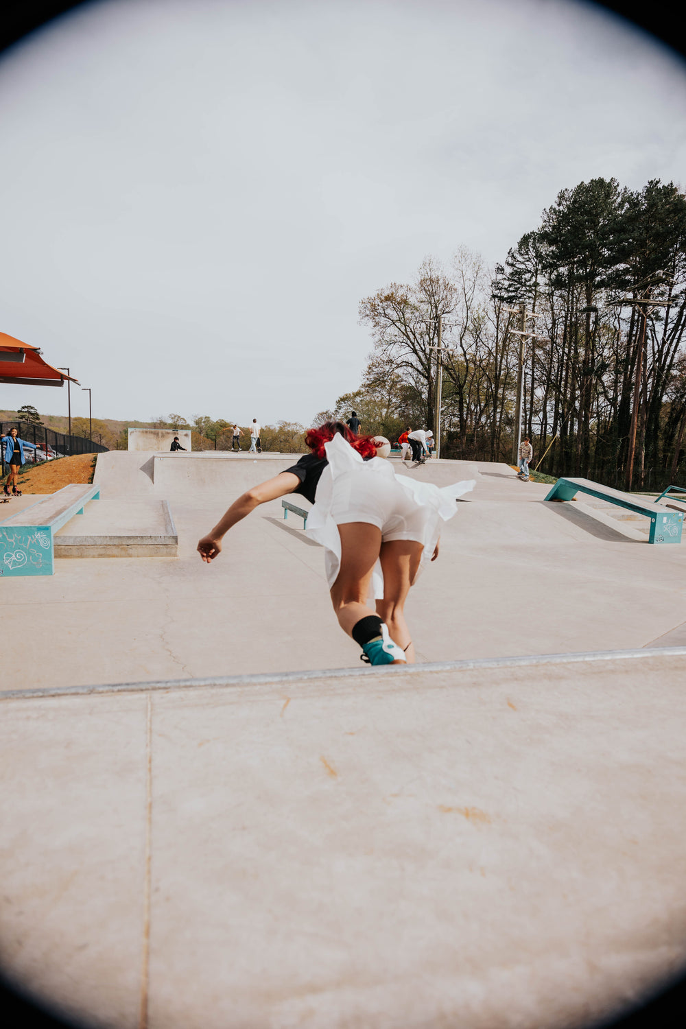 Marissa White Skate Skort