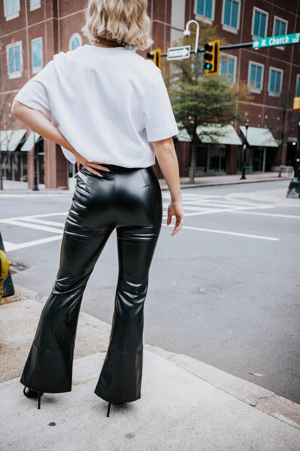 Zara Zipper Leather Pants