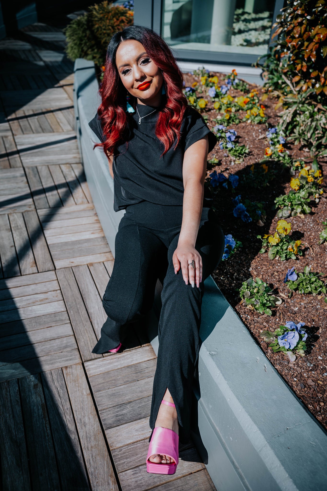 Mick Black Flare Pants